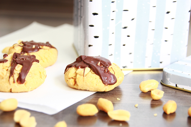 binedoro Blog, Knackige Erdnuss-Cookies mit einem Hauch Schokolade, backen, Rezept
